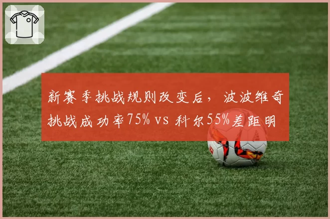 新赛季挑战规则改变后，波波维奇挑战成功率75% vs 科尔55%差距明显